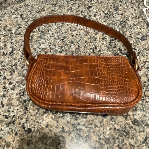 Brown Baguette Shoulder Bag NWOT - Picture 3 of 4